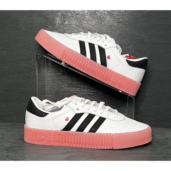 adidas Shoes - Adidas Originals Sambarose Women's Shoes Size 7 White Black Pink Samba EF4965